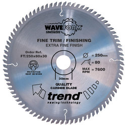 Trend FT/300X96X30 Saw blade fine trim 300mm  x 96 teeth x 30mm