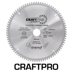 Trend CSB/AP25496 Craft saw blade aluminium and plastic 254 x 96 teeth x 30